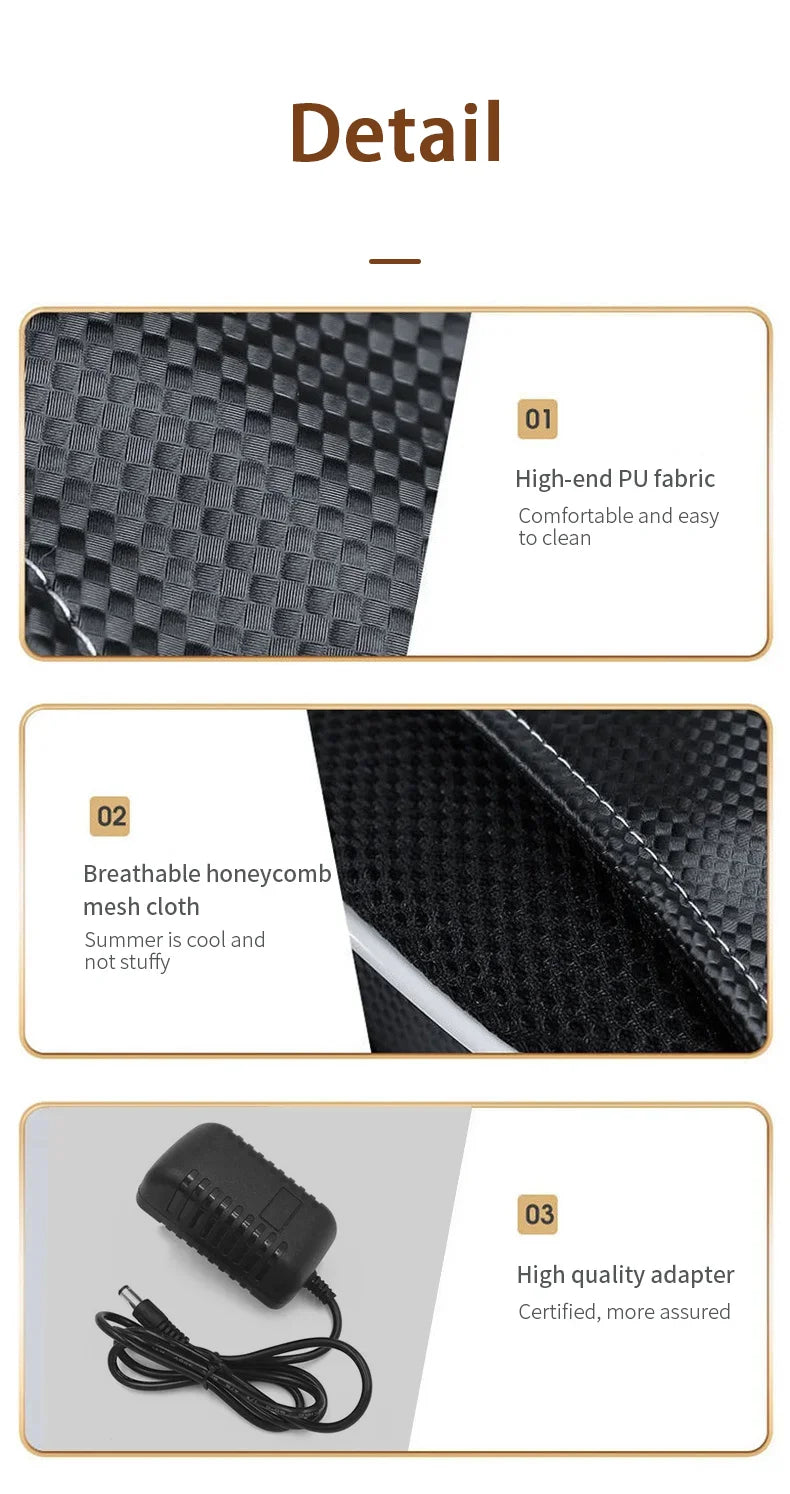 Manufacturer Direct Electric Shiatsu Head Neck Cervical Ttraction Body Massager Car Back Pillow with Heating Vibrating Massage D 