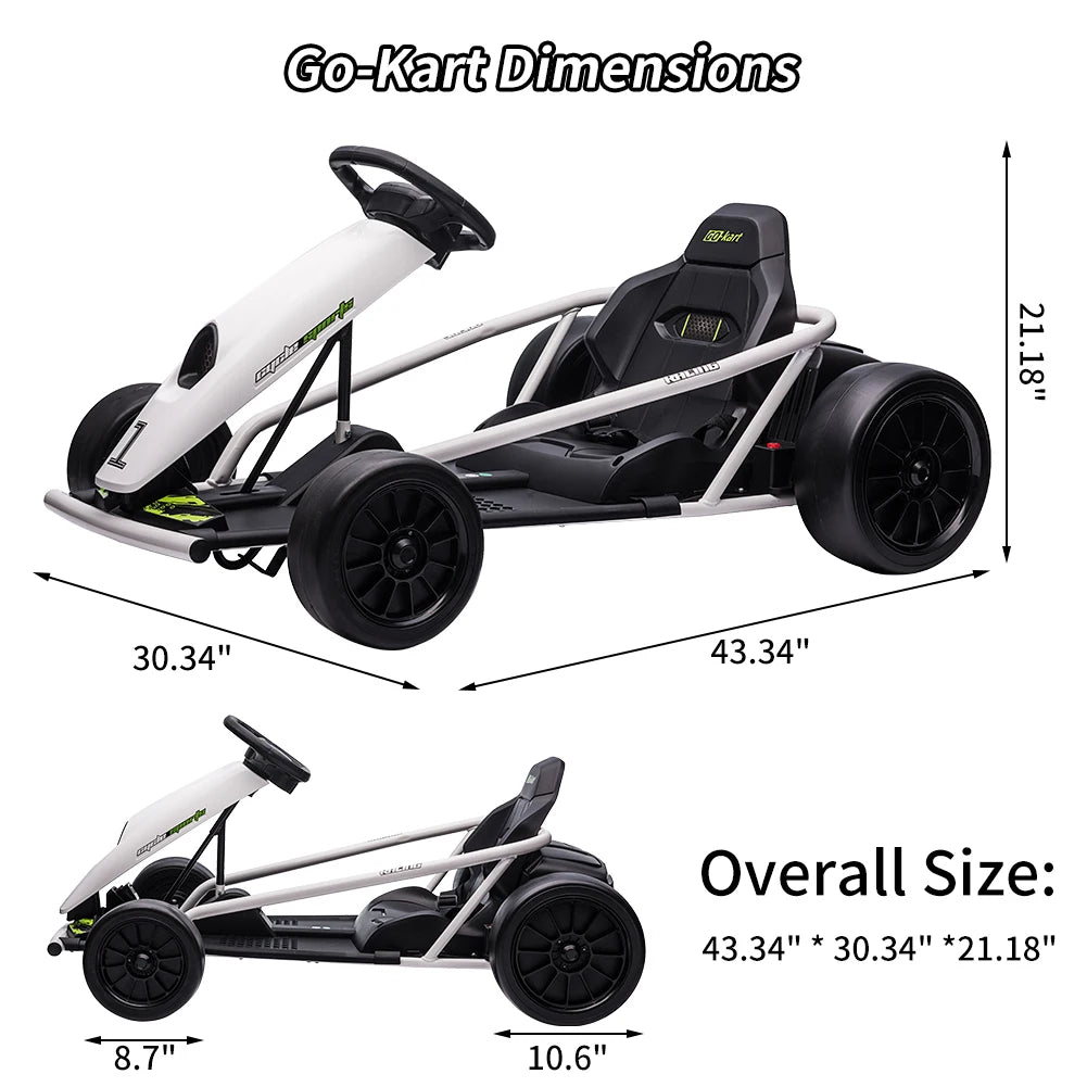 24V Electric Go Kart Drift Car for Kids