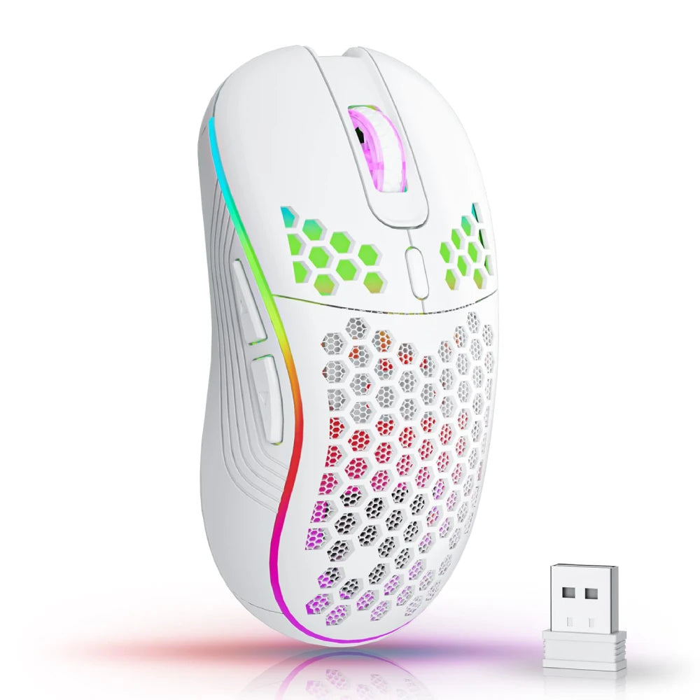 Rechargeable 2.4 GHz Wireless Mouse with RGB Lighting