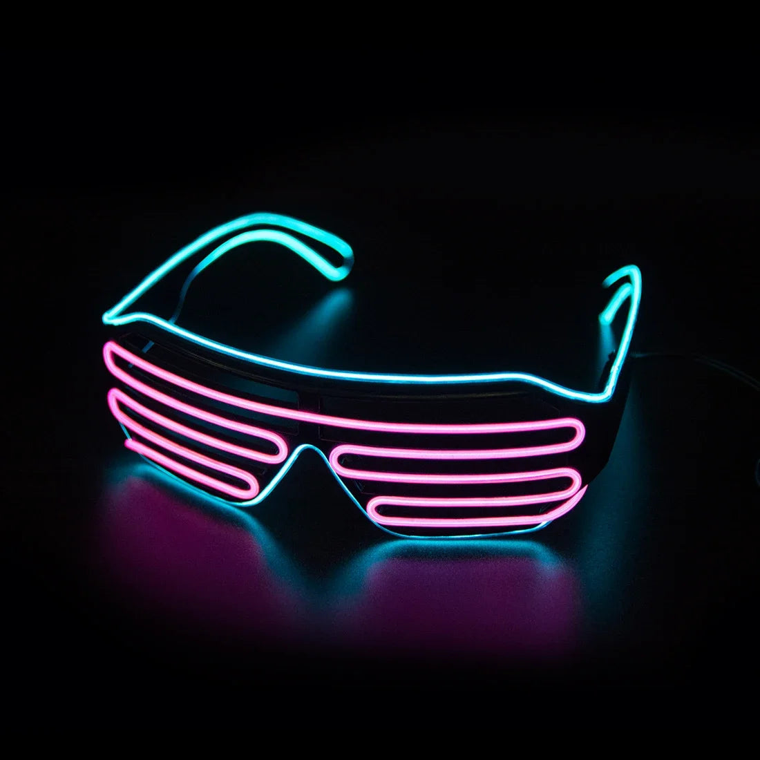LED Glowing Glasses Gafas Luminous Bril Neon Christmas Glow Sunglasses Flashing Light Glass for Party Supplies Prop Costumes New 