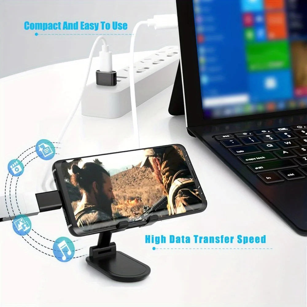 8er Pack USB 3.0 Typ C Weiblich zu USB Männlich Adapter OTG Micro USB zu USB-C Konverter Anschluss für Laptop Smartphone