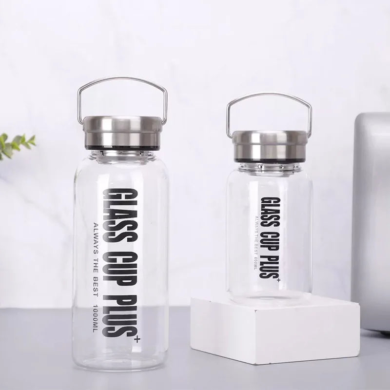Glass Tea-Infuser Bottle, 600ml–2L Options