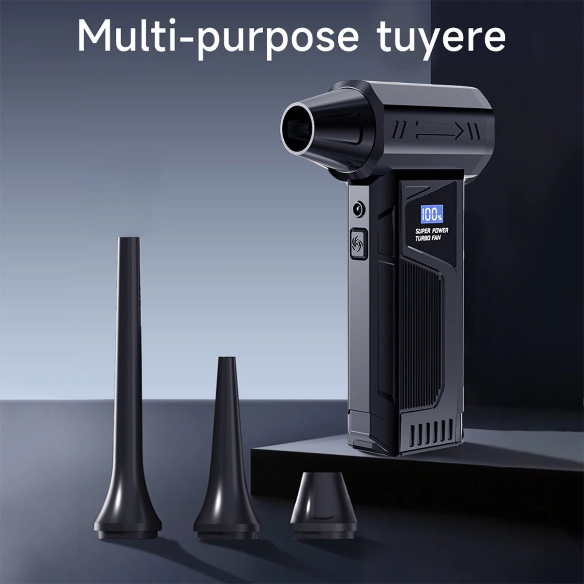 【2025 New】Wireless Jet Fan Brushless Motor Turbo Air Blower For Car Cleaning With LED Light Digital Display Portable Outdoor Use 