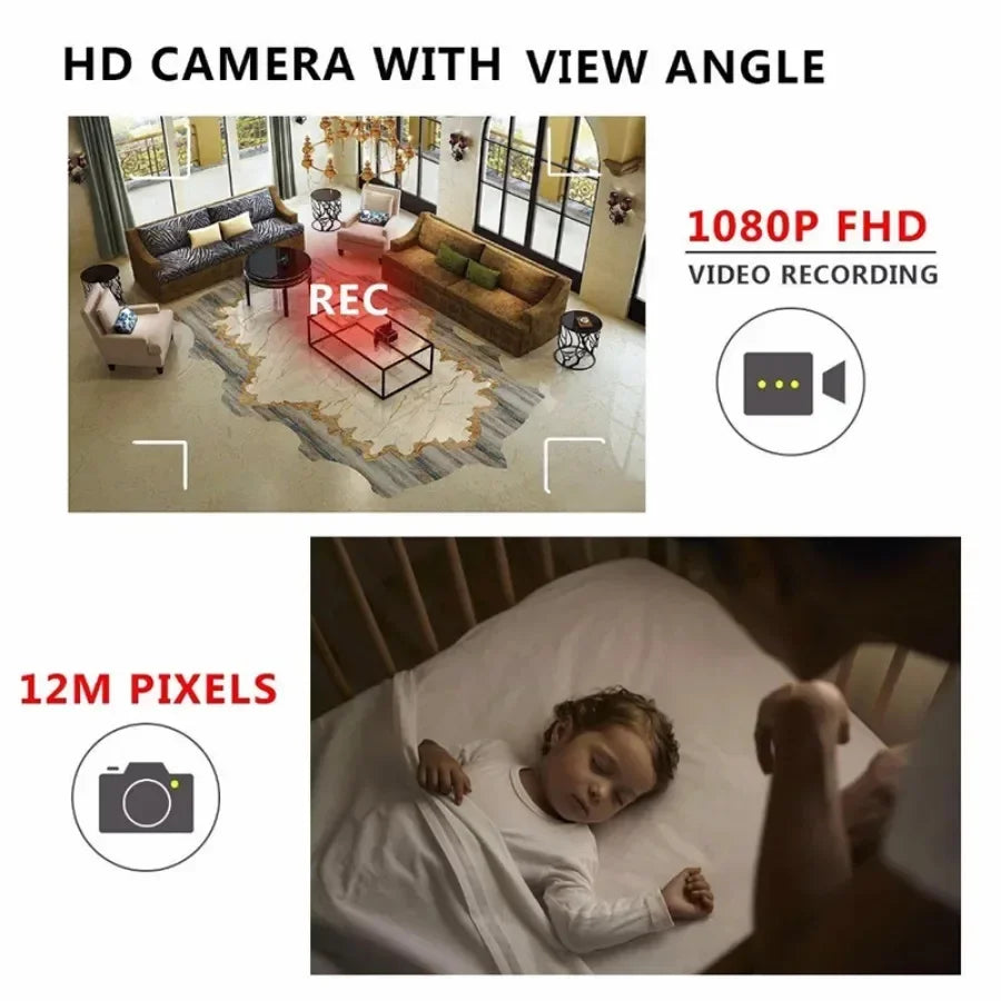 Mini caméra IP HD 1080P ultra compacte, WiFi portable, caméra vidéo, vision nocturne IR, anti-vol, sécurité domestique, enregistreur DVR, détection de mouvement