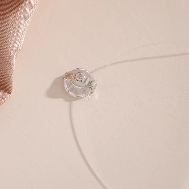 Transparent Fishline Women's Chokers Crystal Ball Pendants Shiny Luxury Wedding Neck Jewelry Fashion Neck Accessories Collar 