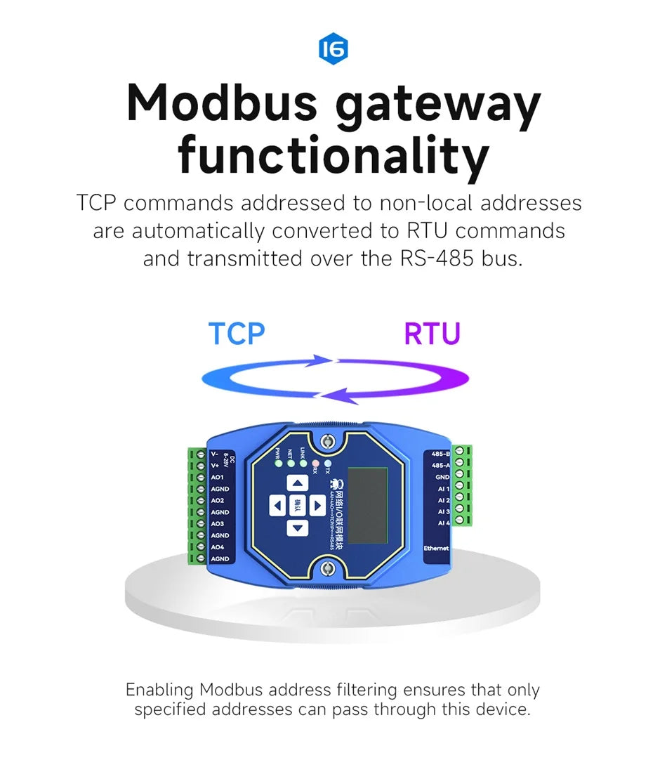 ME31 Ethernet Modbus I/O-module