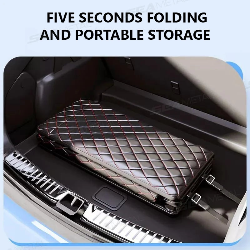 SEAMETAL Non-Inflatable Car Travel Bed Hanging Back Seat Sleeping Pad Mattress Car Camping Extender Mattress for Sedan/SUV/Truck