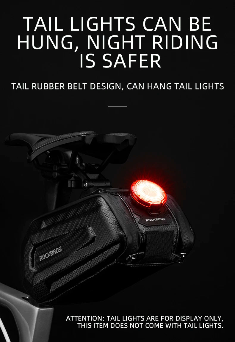1.7L Waterproof Bicycle Rear Seat Bag