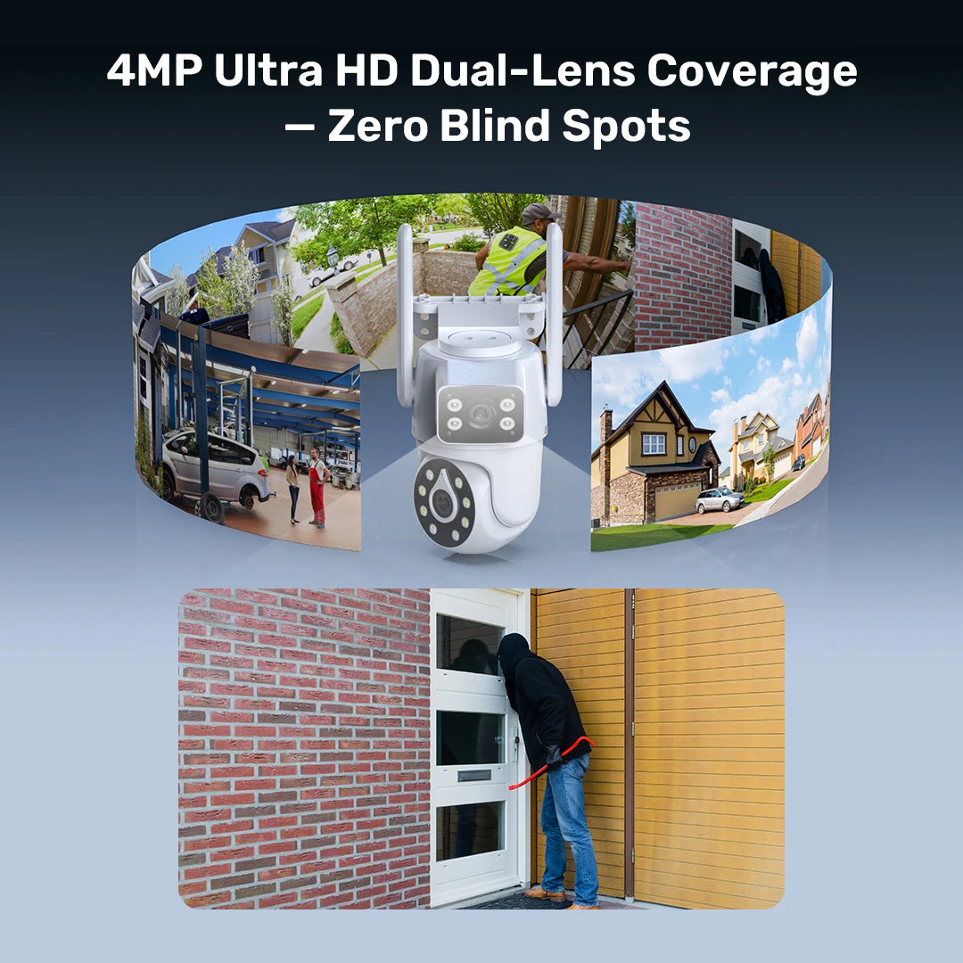 ANNKE 4MP WiFi Dual Lens Security Camera System Kit
