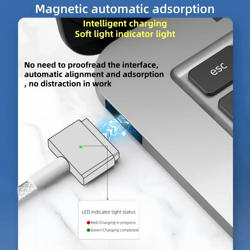 USB-C til MagSafe-kabel til MacBook Air/Pro 45W 60W 85W