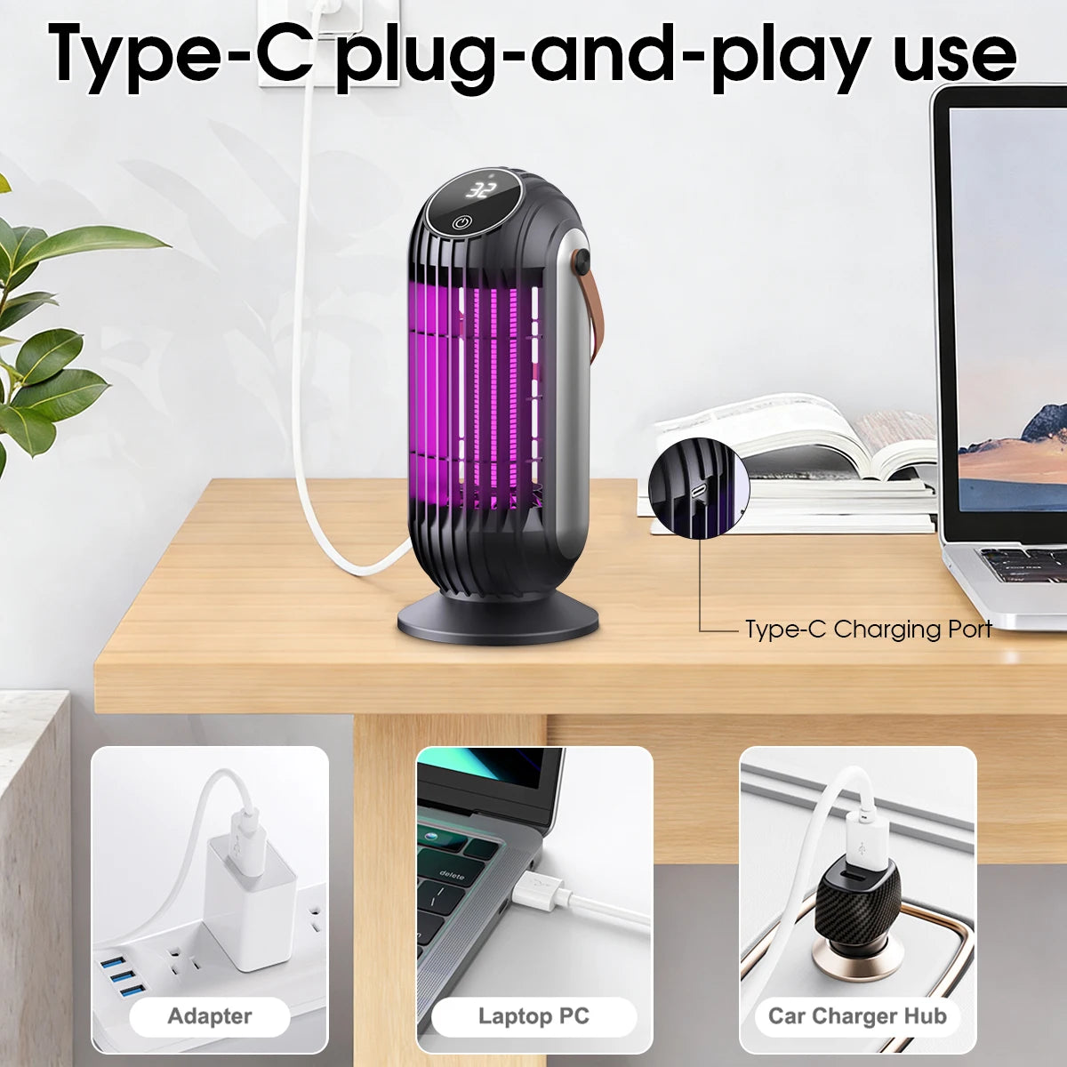 Rechargeable Insect Zapper and Night Light