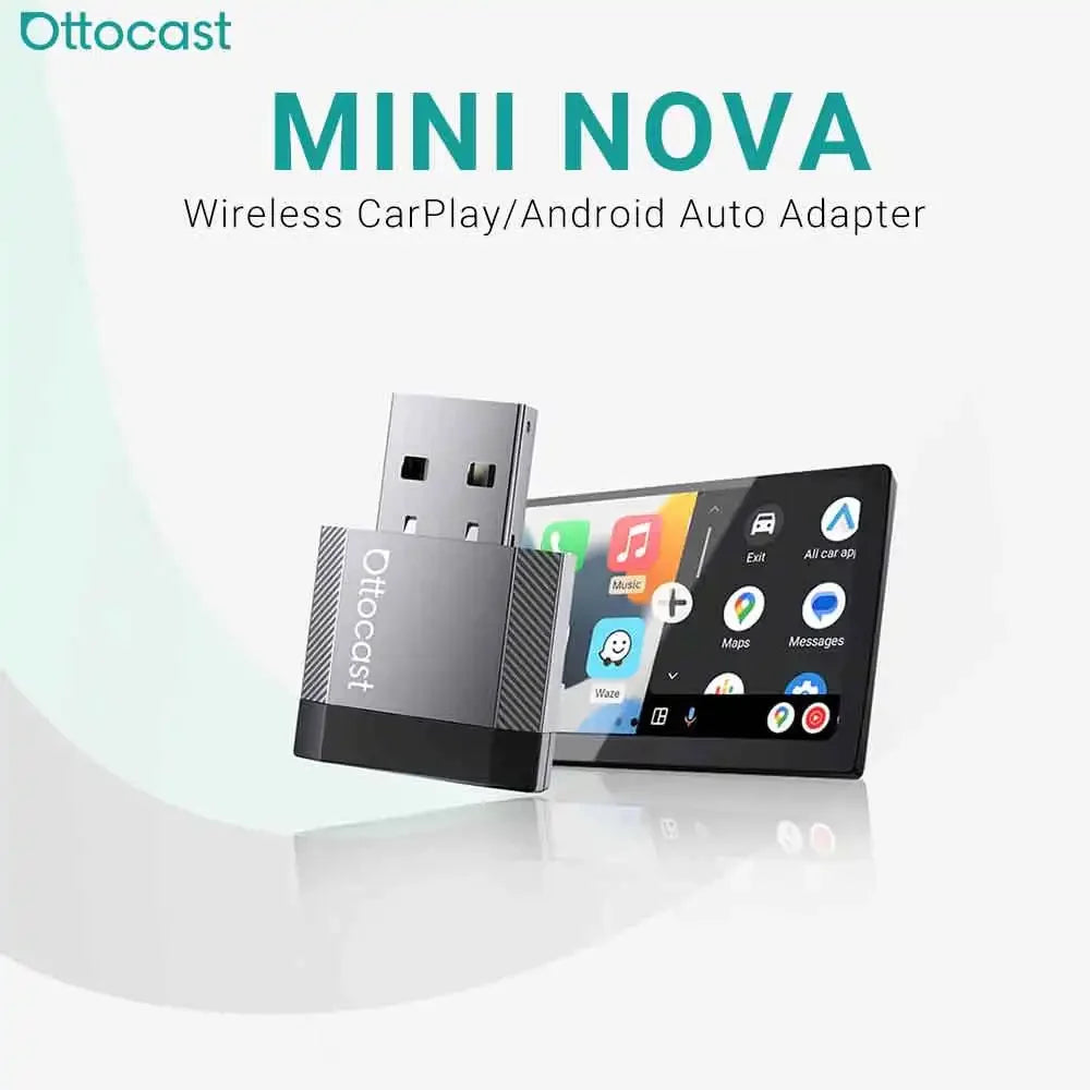 Mini Wireless CarPlay and Android Auto Adapter USB Dongle
