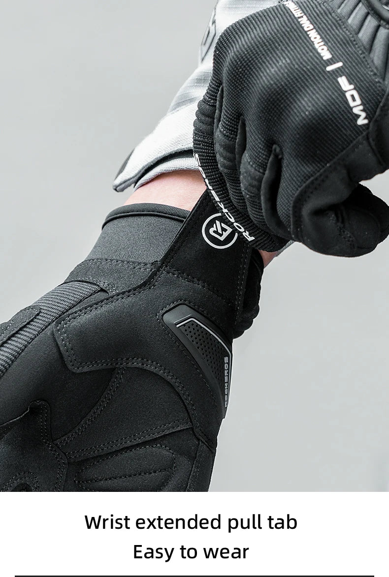 Full Finger Cycling Gloves with Shock-Absorbing Palm Pad