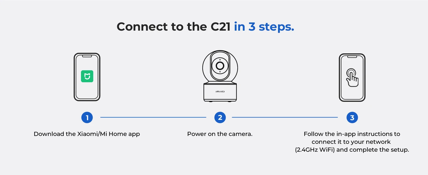 IMILAB C21 2.5K WiFi Indoor Baby Monitor with 360° Tracking