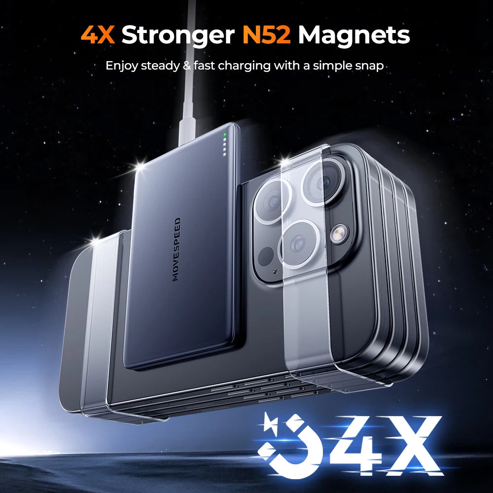 MOVESPEED S05 Slim magnetická power banka 5000mAh