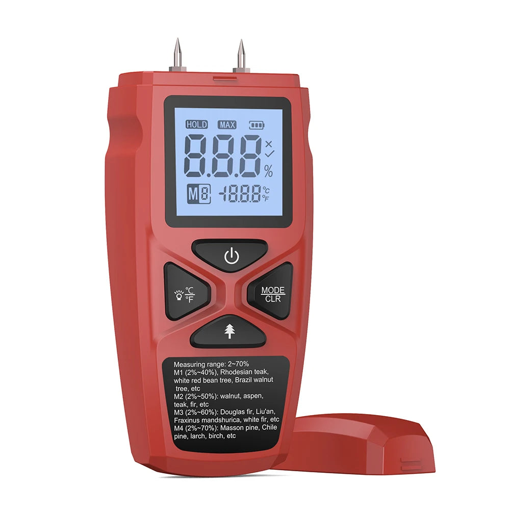 Digital Wood Moisture Meter with Material Modes