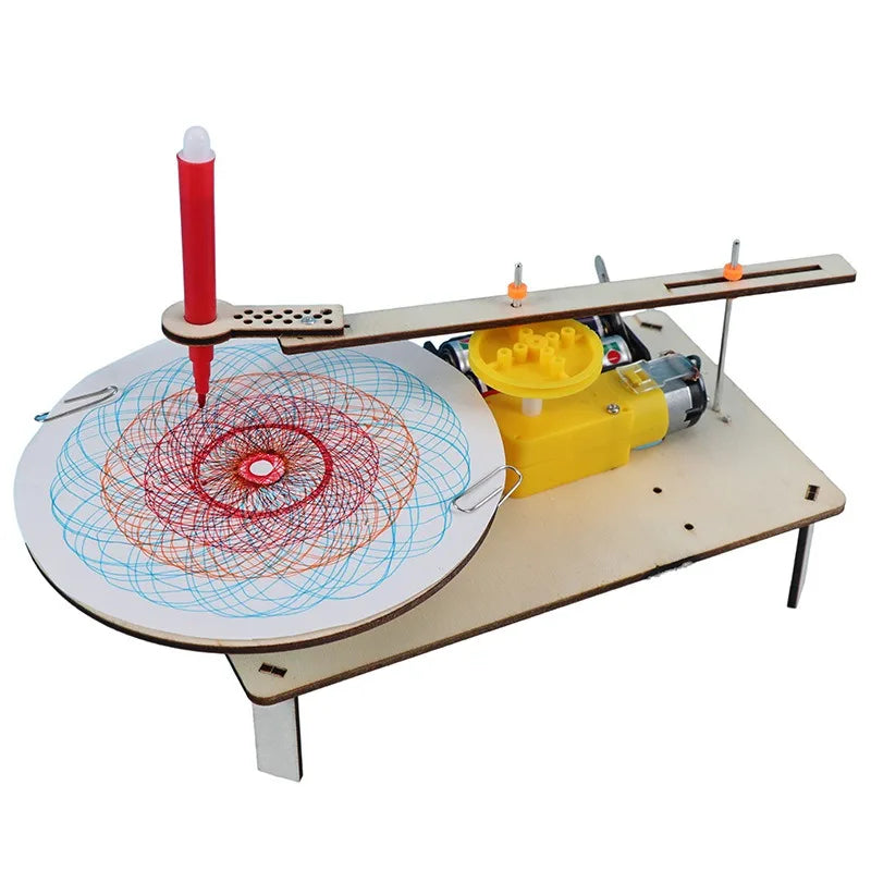 DIY Wooden Pattern-Drawing Machine Kit