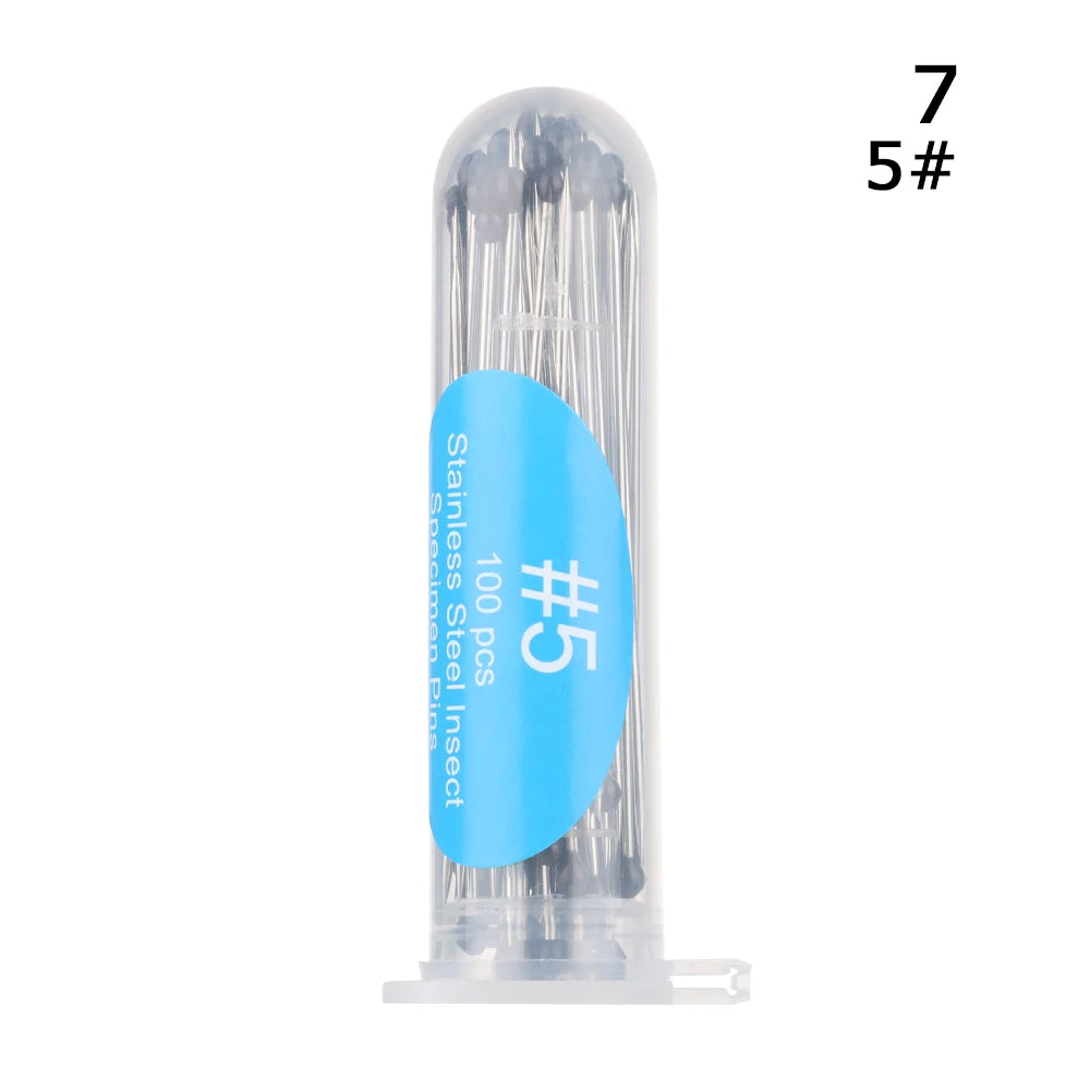 Stainless Steel Insect Specimen Pins - 100 Pieces