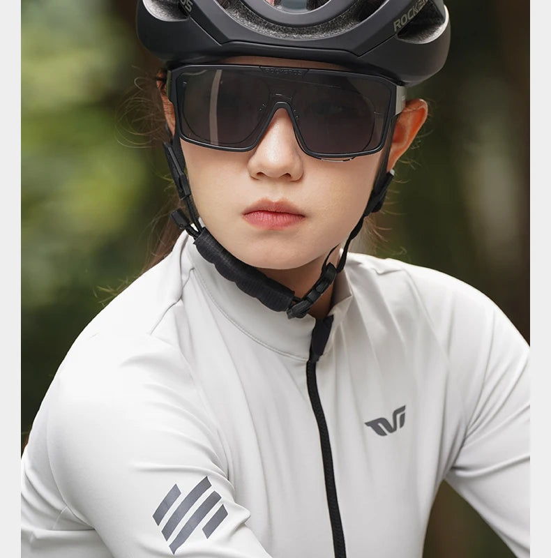 Polarized Cycling Sunglasses with Myopia Frame TR90 Sport Goggles