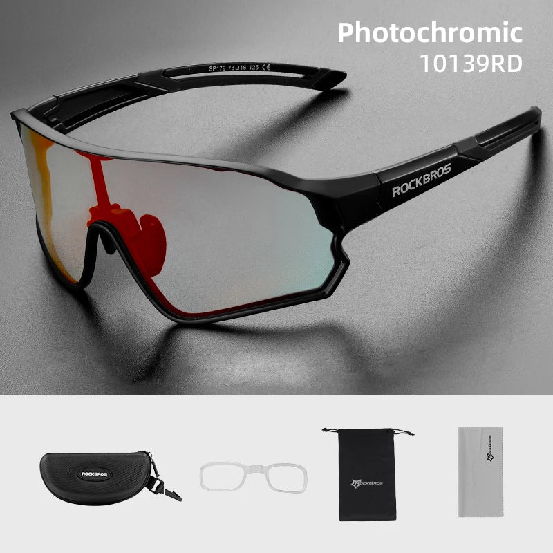 Photochromic Bike Glasses UV400 Cycling Sunglasses for Men and Women