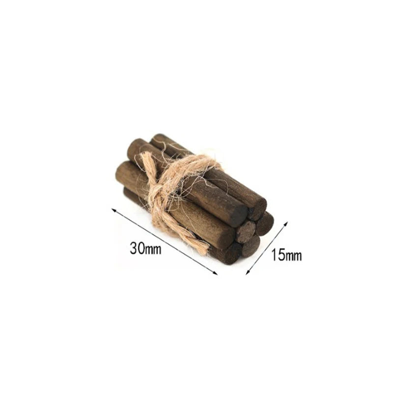 Miniature Firewood and Bonfire Scene Accessories