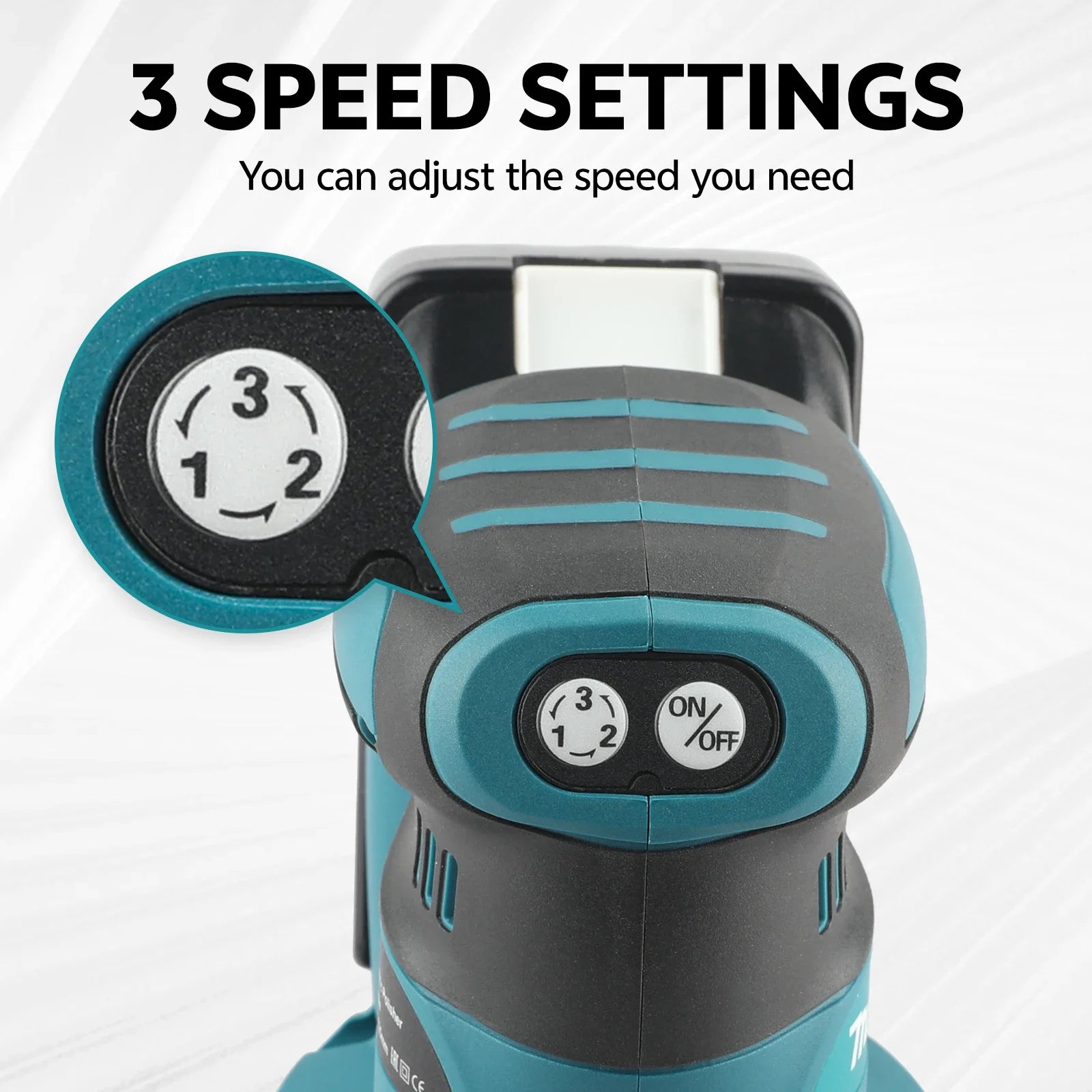 Makita 18V Cordless Random Orbit Sander for Smooth Wood Finishing