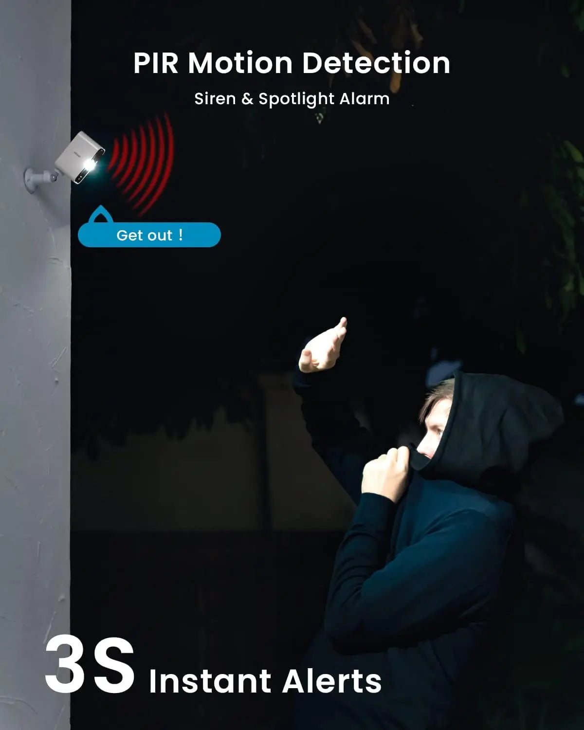 ieGeek 2K Wireless Outdoor Security Camera with Color Night Vision