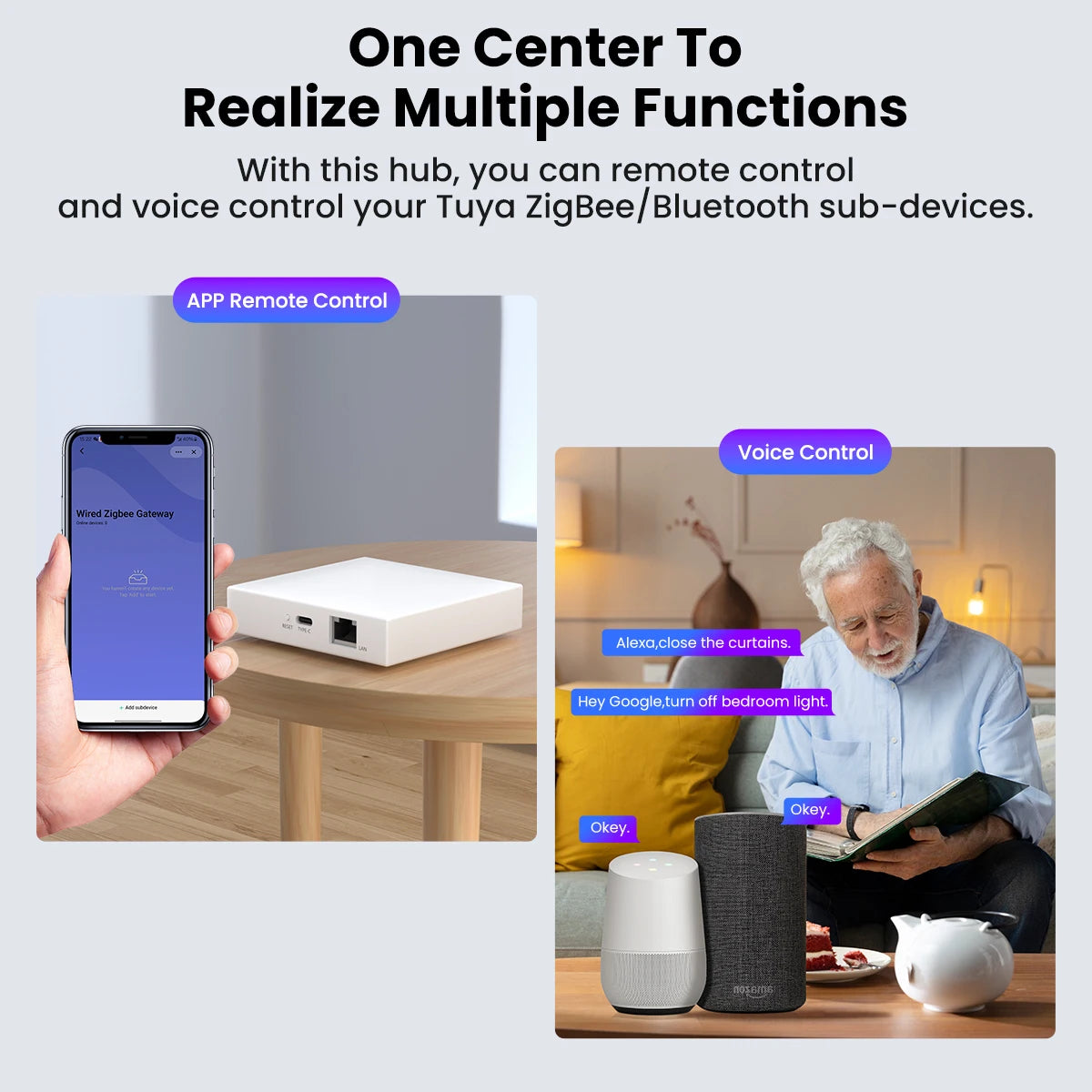 Tuya Zigbee Gateway - Wired or Wireless