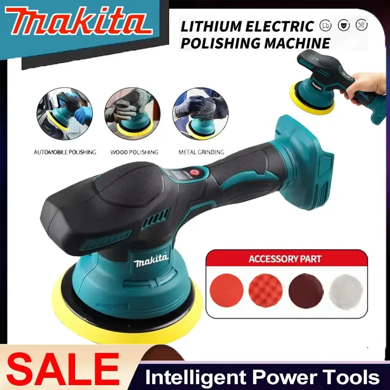 Makita ασύρματο γυαλιστικό αυτοκινήτου μηχανή 18V-20V ηλεκτρικό 8 ταχύτητες γυάλισμα επισκευή ασύρματο φινίρισμα για αυτοκίνηση