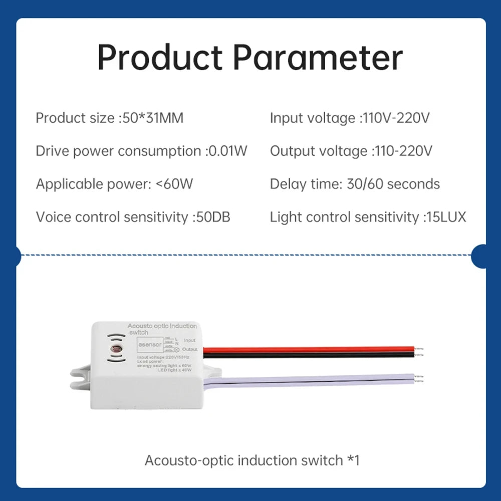 MR-SK50A Sound-Activated Lighting Switch