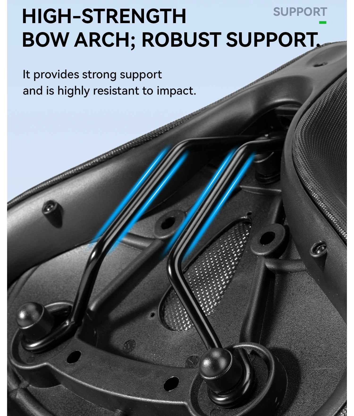 Comfortable Wide Bike Saddle Cushion with Shock Absorbing Foam