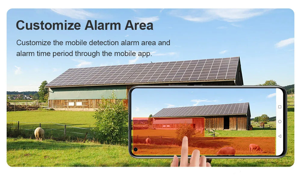 4K Solar Security Camera with 360° PTZ, 4G/WiFi & Dual Screen