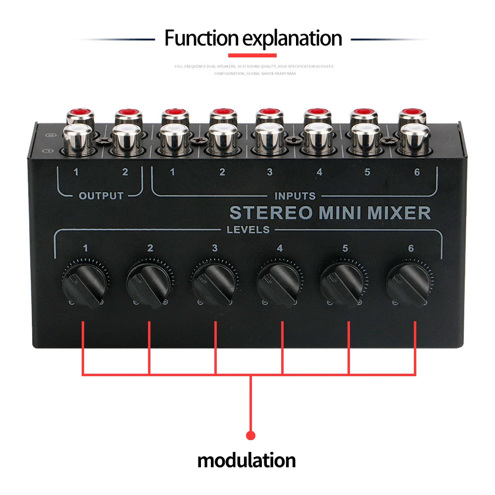 Misceur audio passivo CX600