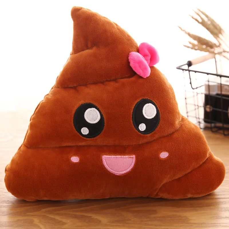 Wholesale cartoon new expression poo plush toys cute funny quirky funny poop cushion 