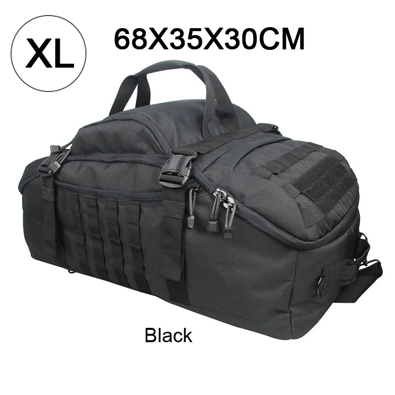 Sac à dos tactique 30L–80L avec MOLLE pour salle de sport, voyage et plein air