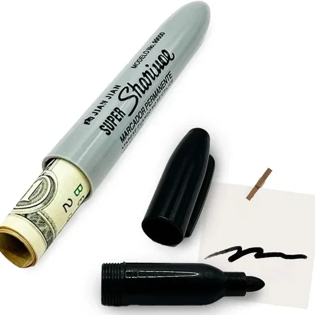 Multi-Function Hidden Compartment Marker Pen