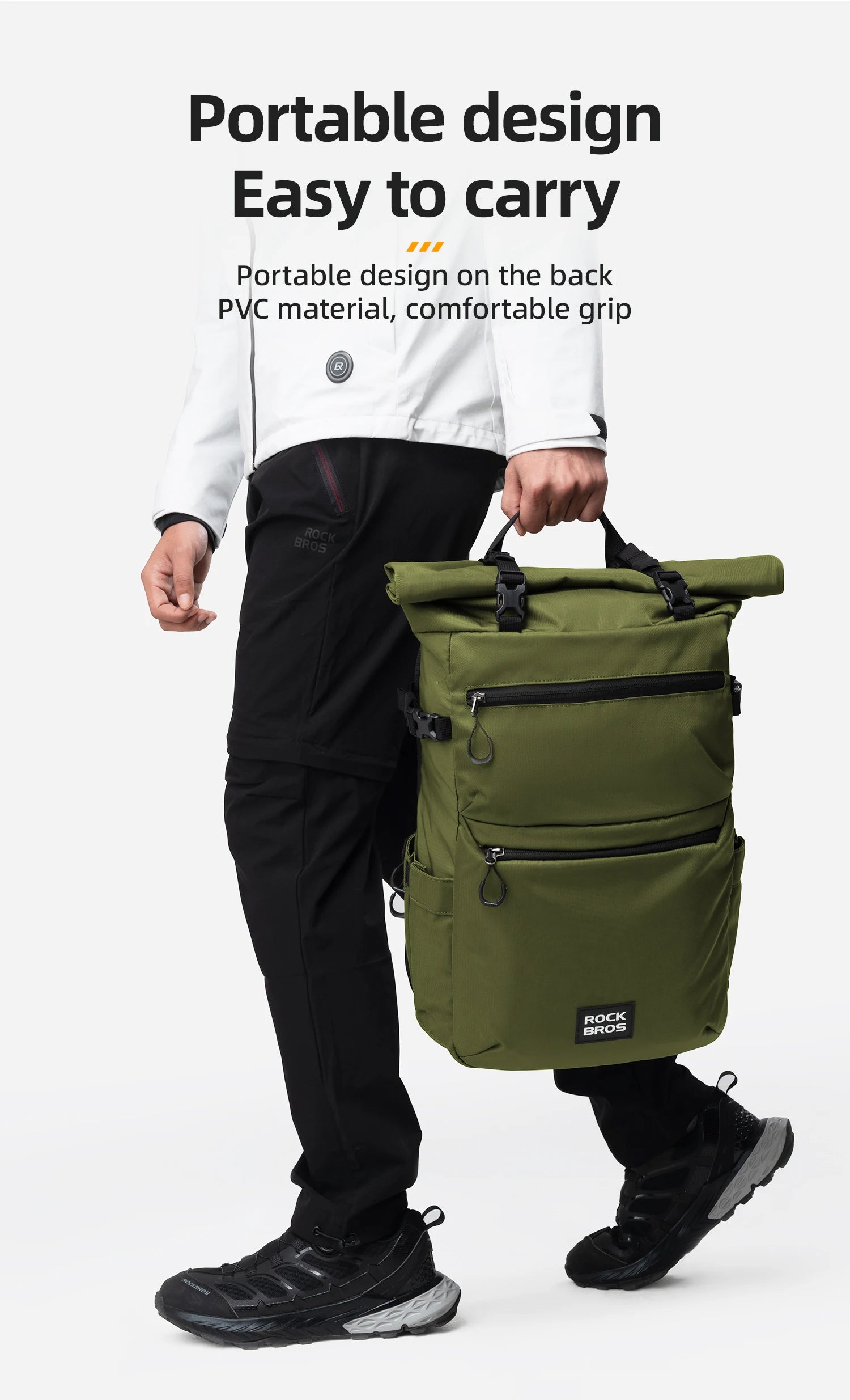 Waterproof Bike Pannier Bag 11–16L Double Side Rack Storage