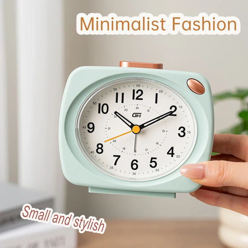 Analogue Alarm Clock with Snooze, Colour Options