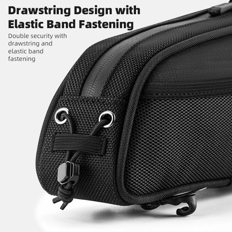 1.3L Bicycle Top Tube Bag with Earphone Port