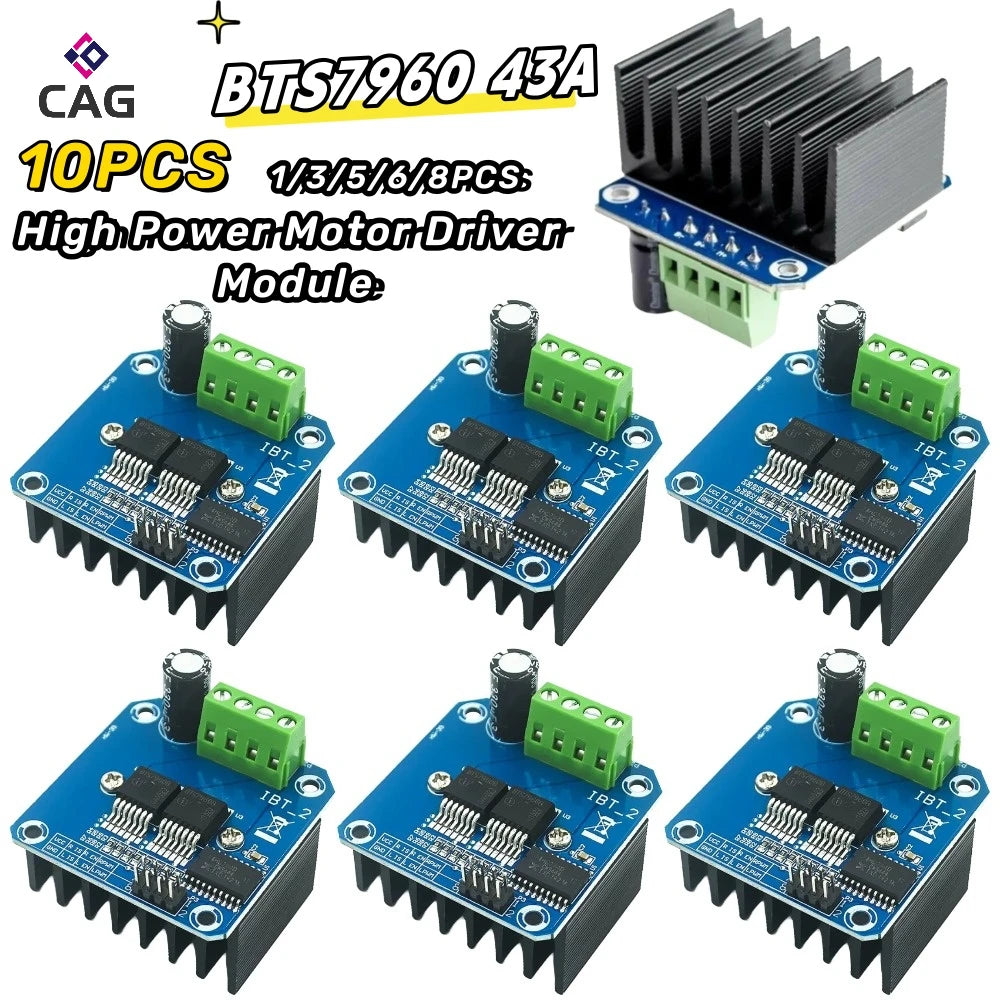 BTS7960 H-Bridge Motor Driver - Pack Options
