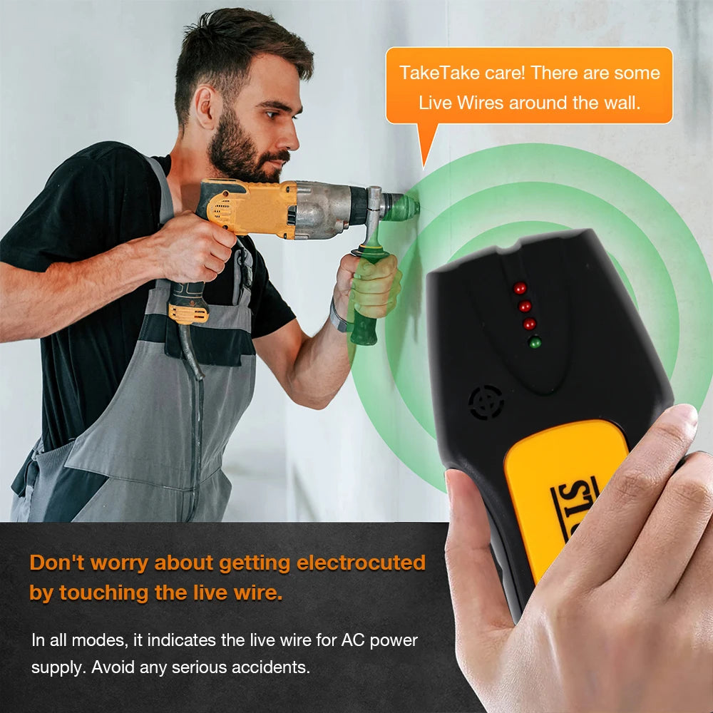 Handheld Wall Metal and Live-Wire Scanner