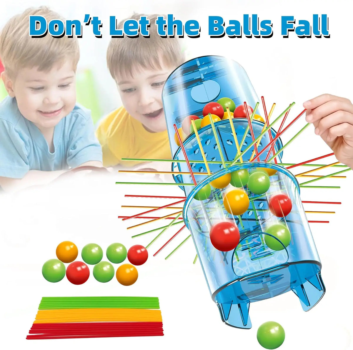 Pull-the-Sticks Ball Drop -peli 2-4 pelaajalle
