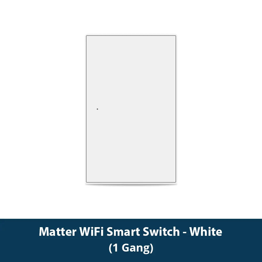 Matter Wi-Fi Wall Switch - Gang and Colour Options
