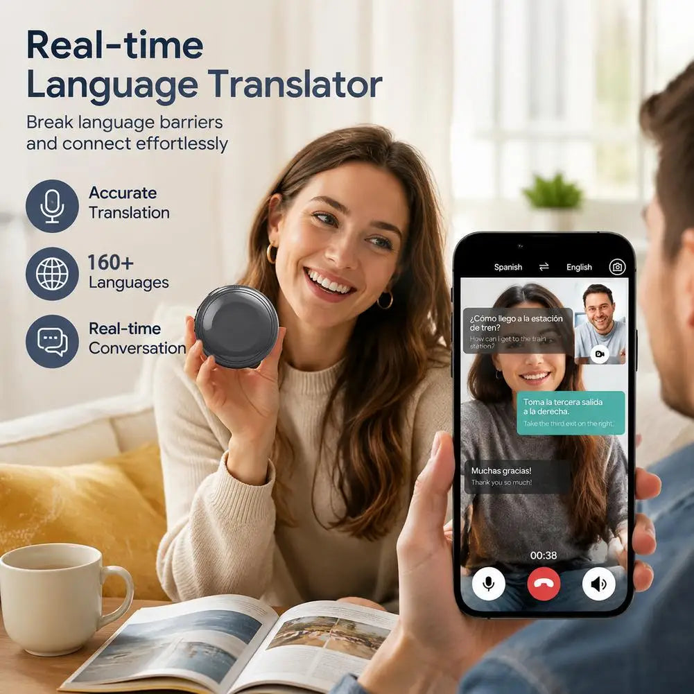 TS1-AI-enhed til Bluetooth-oversættelse og taleøvelse