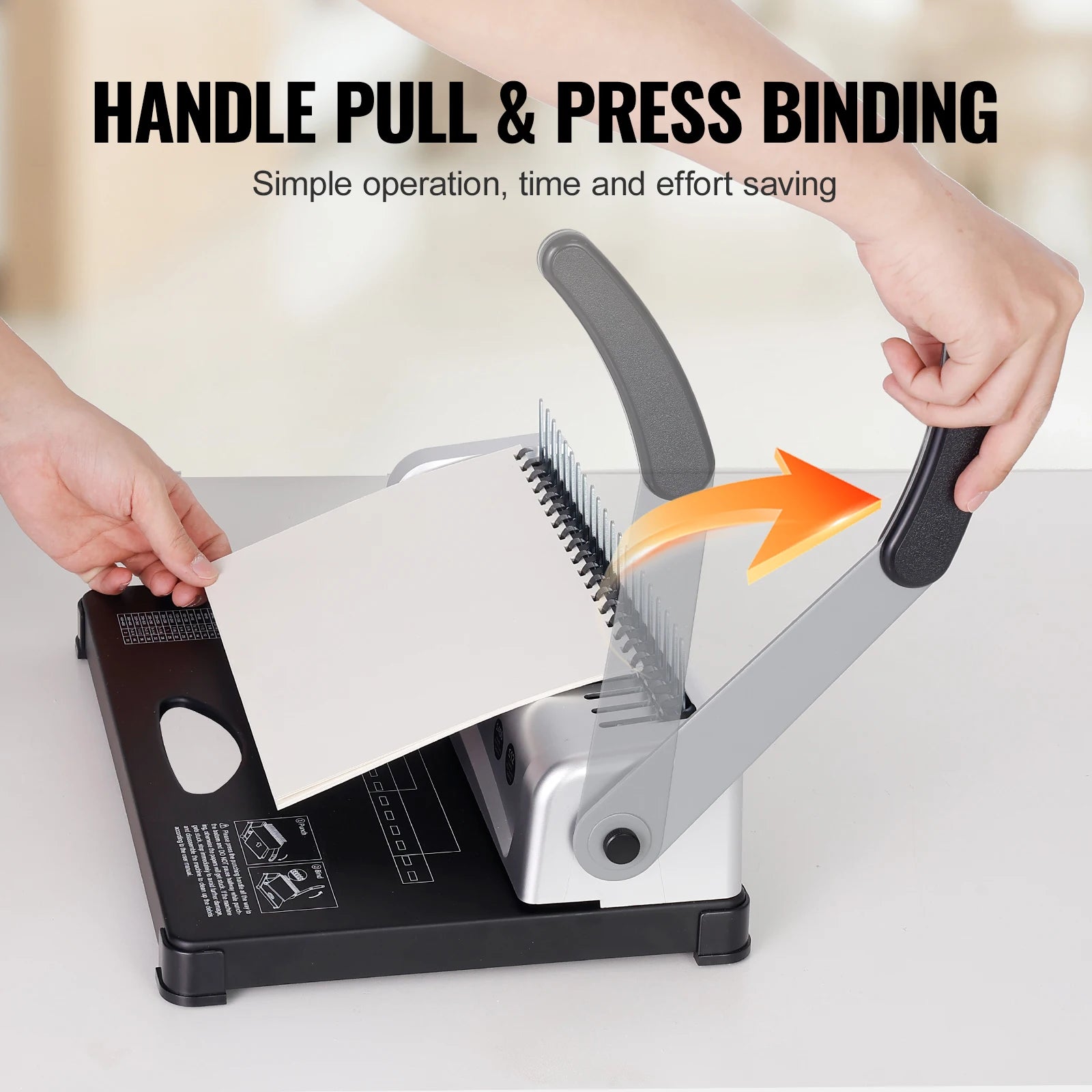 21-Hole Comb Binding Machine with 450 Sheet Capacity & 100 Spines