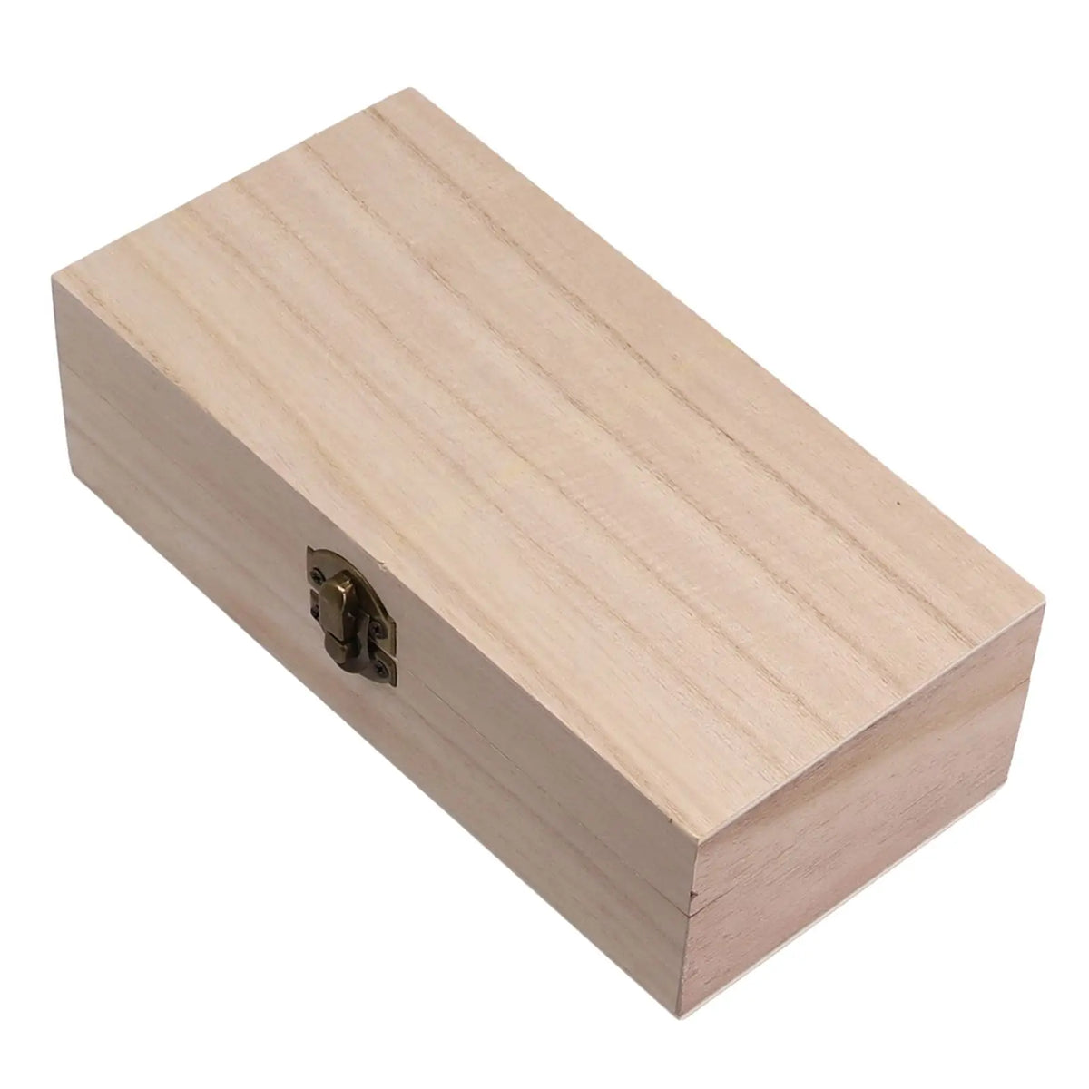 Wooden Storage Box with Clasp, 20 x 10 x 6cm