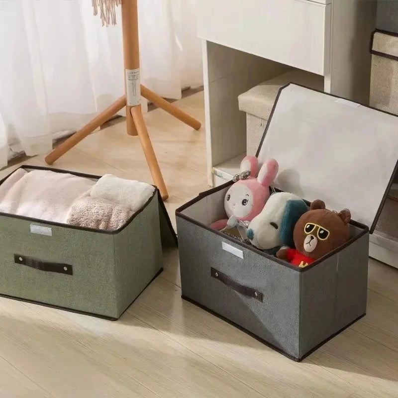 Folding Fabric Storage Box, Size and Colour Options