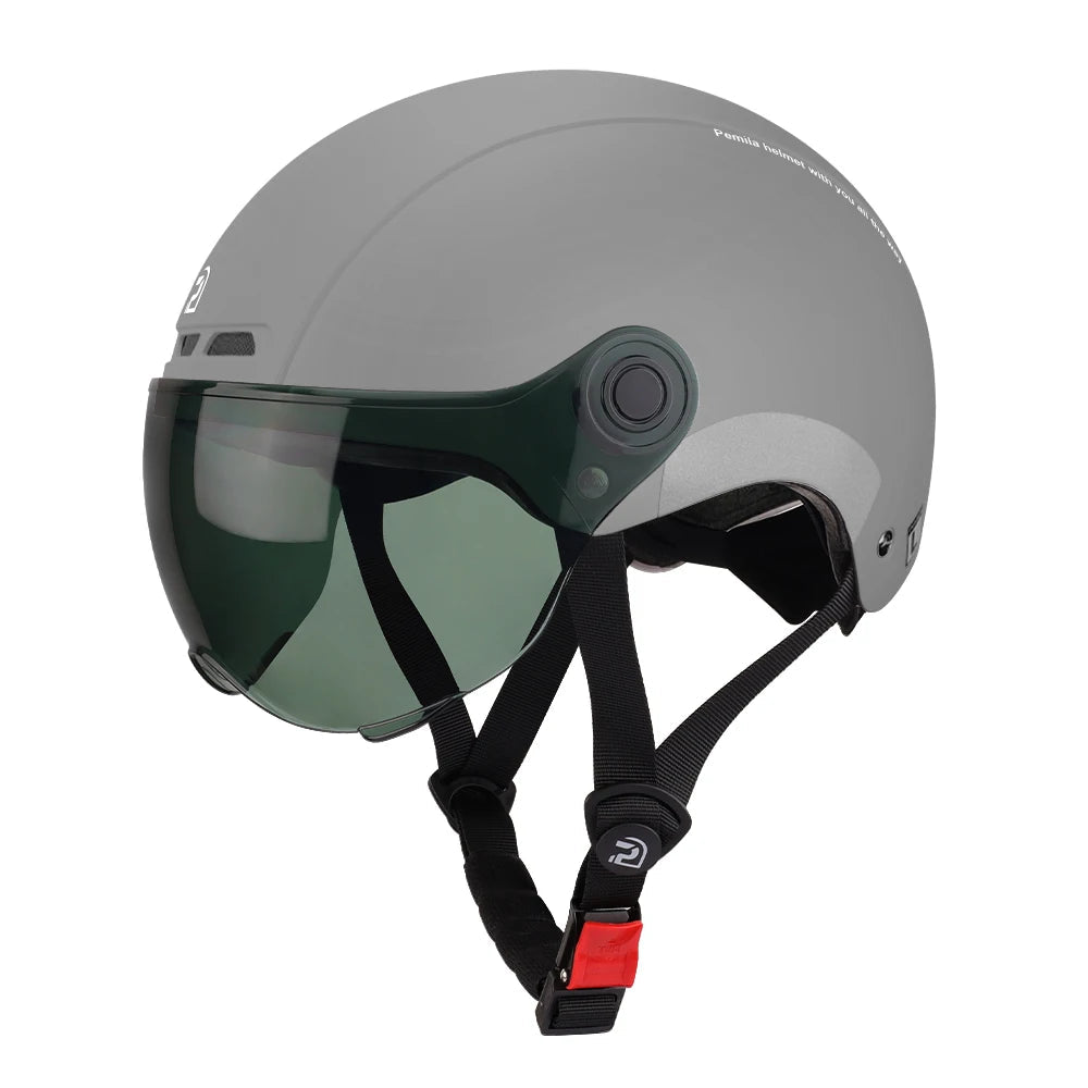 Casco de ciclismo con gafas Protección para oídos y reflectante