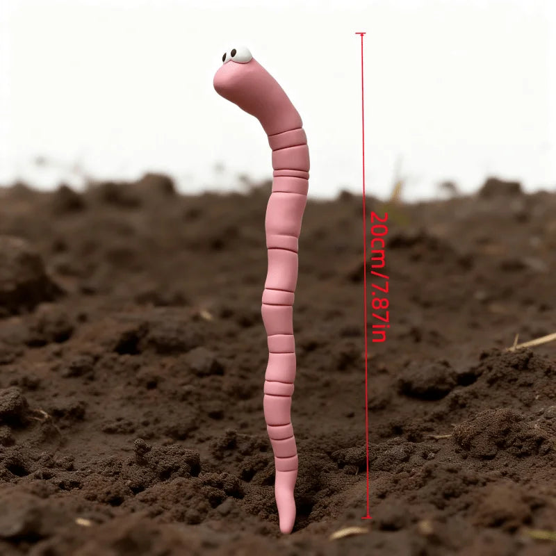 Worm-Shaped Plant Pot Decoration, 1 or 2 Pieces