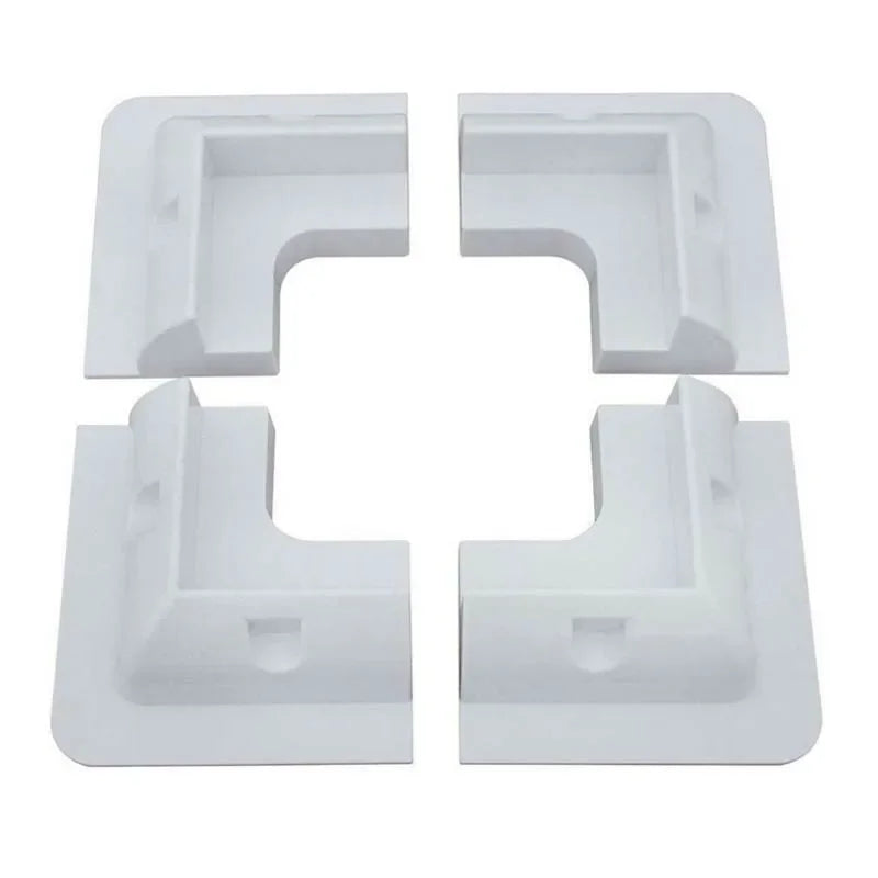 RV Solar Mounting Bracket Drill-Free Plastic Photovoltaic Panel Fixing Corner Brackets Kit For RV Caravans Vehicles Motorhomes
